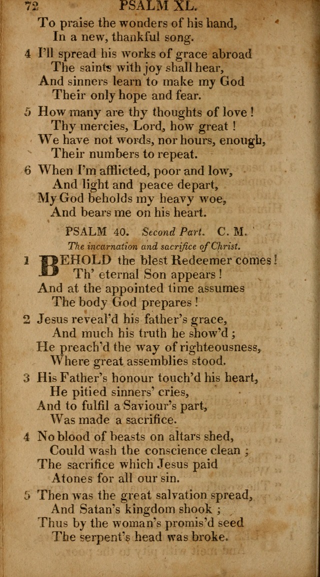 The Psalms and Hymns: with the catechism, confession of faith and liturgy of the Reformed Dutch Church in North America page 72