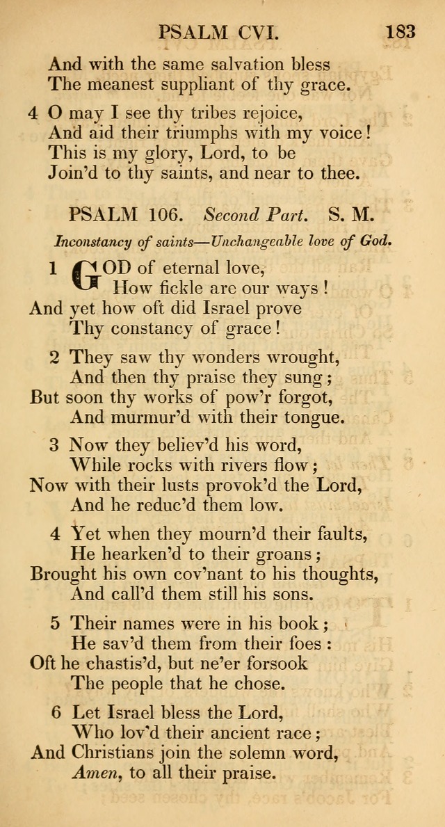 The Psalms and Hymns, with the Catechism, Confession of Faith, and Liturgy, of the Reformed Dutch Church in North America page 185