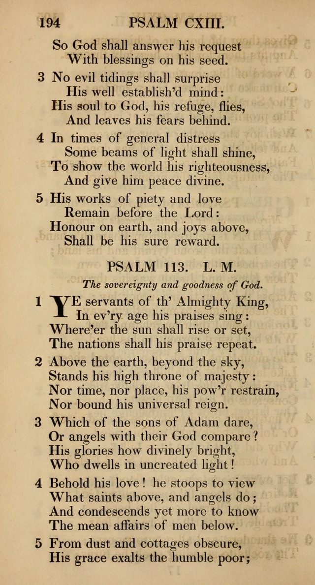 The Psalms and Hymns, with the Catechism, Confession of Faith, and Liturgy, of the Reformed Dutch Church in North America page 196