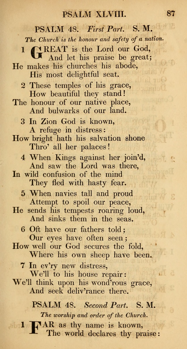 The Psalms and Hymns, with the Catechism, Confession of Faith, and Liturgy, of the Reformed Dutch Church in North America page 89
