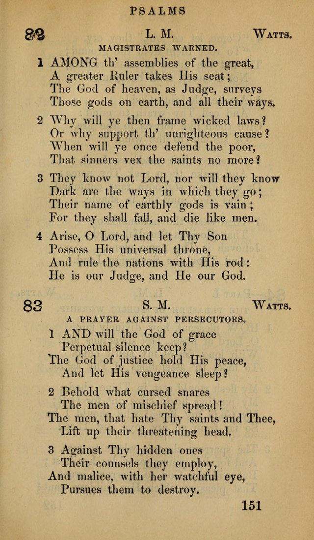 The Psalms and Hymns, with the Doctrinal Standards and Liturgy of the Reformed Protestant Dutch Church in North America page 1185