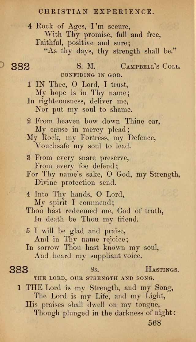 The Psalms and Hymns, with the Doctrinal Standards and Liturgy of the Reformed Protestant Dutch Church in North America page 1602