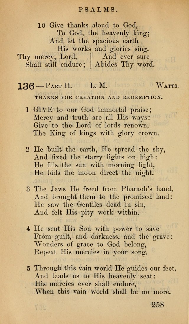 The Psalms and Hymns, with the Doctrinal Standards and Liturgy of the Reformed Protestant Dutch Church in North America page 266