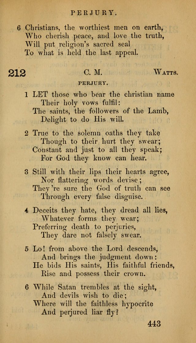 The Psalms and Hymns, with the Doctrinal Standards and Liturgy of the Reformed Protestant Dutch Church in North America page 451