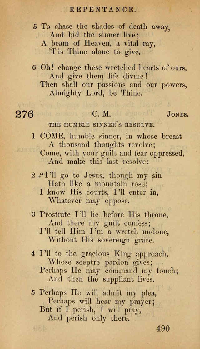 The Psalms and Hymns, with the Doctrinal Standards and Liturgy of the Reformed Protestant Dutch Church in North America page 498