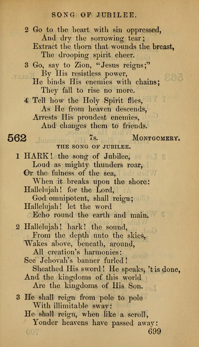 The Psalms and Hymns, with the Doctrinal Standards and Liturgy of the Reformed Protestant Dutch Church in North America page 707
