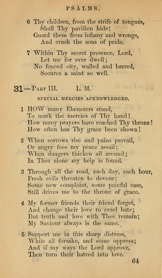 The Psalms and Hymns, with the Doctrinal Standards and Liturgy of the Reformed Protestant Dutch Church in North America page 72