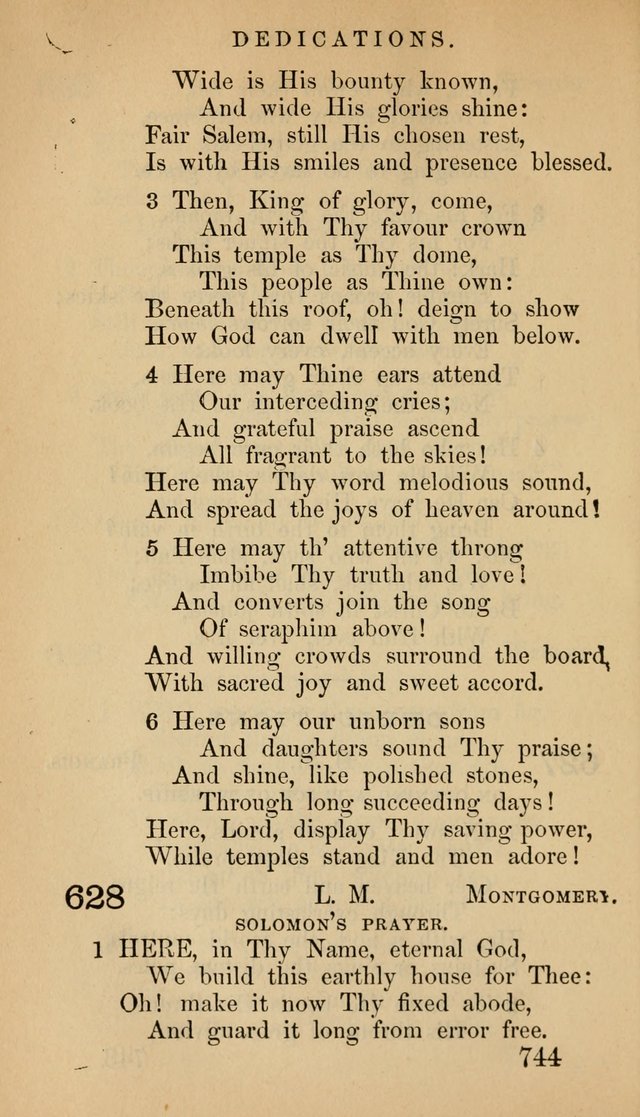The Psalms and Hymns, with the Doctrinal Standards and Liturgy of the Reformed Protestant Dutch Church in North America page 752