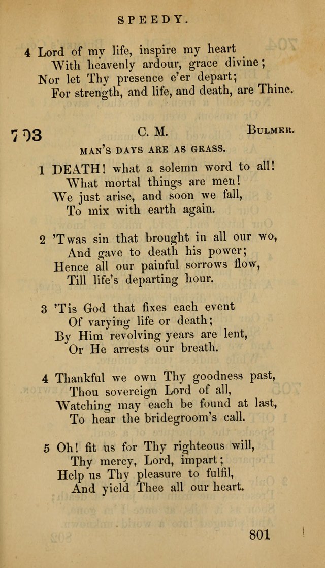 The Psalms and Hymns, with the Doctrinal Standards and Liturgy of the Reformed Protestant Dutch Church in North America page 809