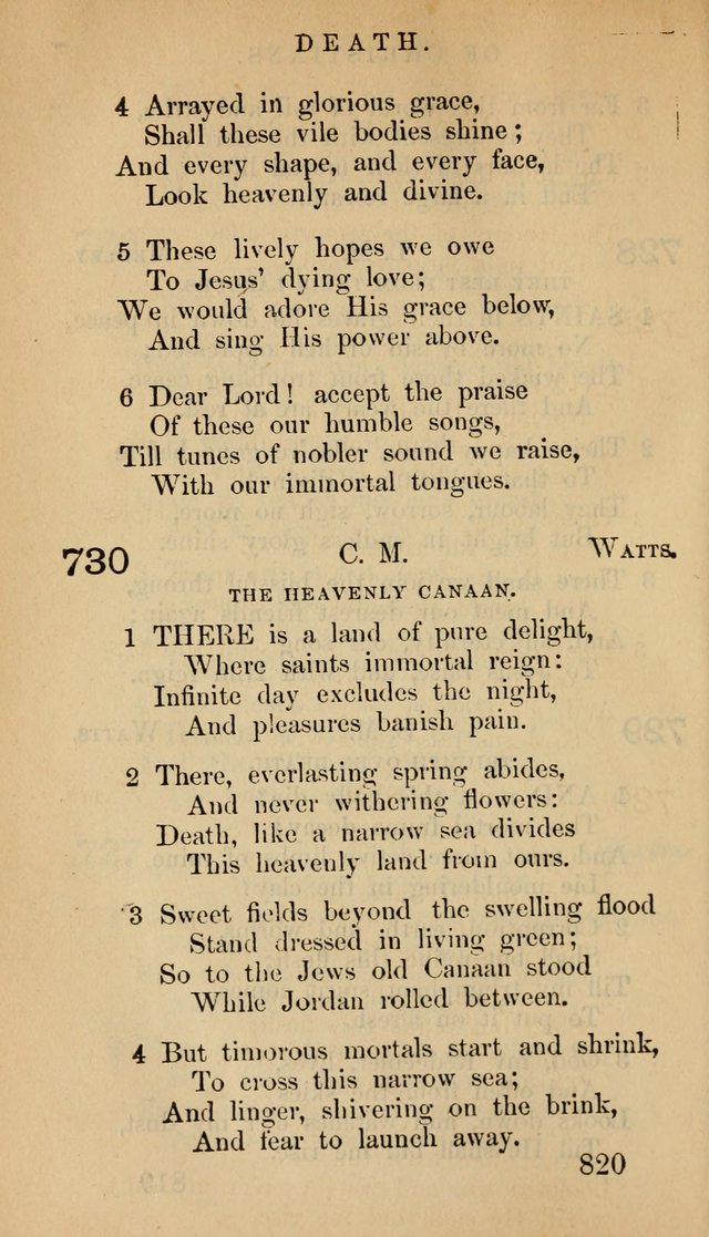 The Psalms and Hymns, with the Doctrinal Standards and Liturgy of the Reformed Protestant Dutch Church in North America page 828