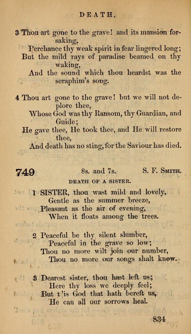 The Psalms and Hymns, with the Doctrinal Standards and Liturgy of the Reformed Protestant Dutch Church in North America page 842