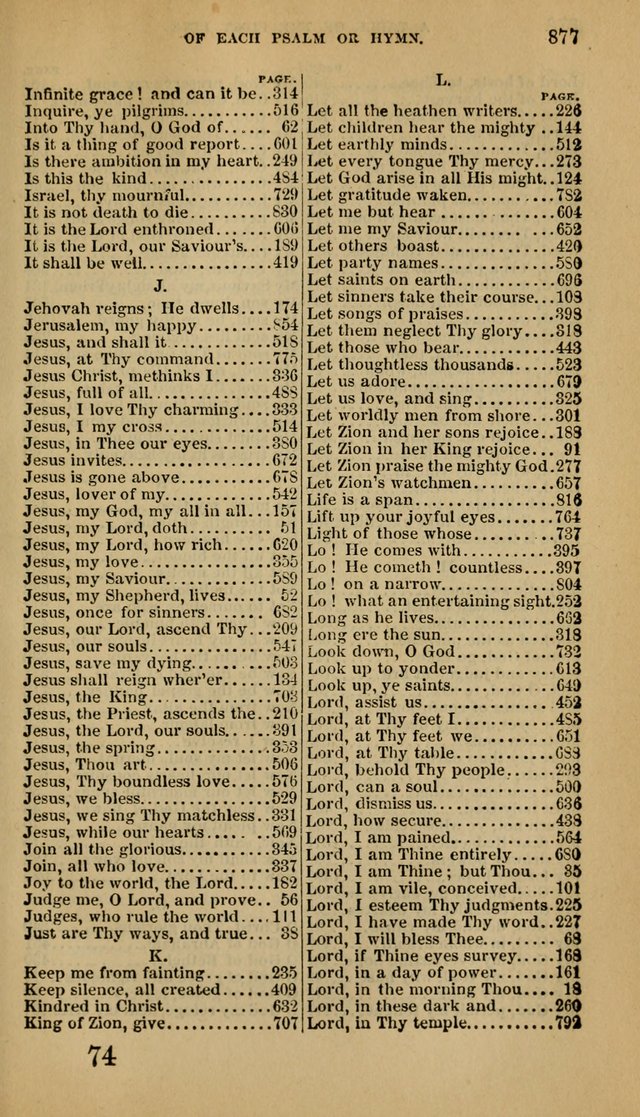 The Psalms and Hymns, with the Doctrinal Standards and Liturgy of the Reformed Protestant Dutch Church in North America page 885