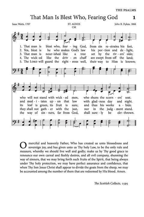 Psalms and Hymns to the Living God page 1