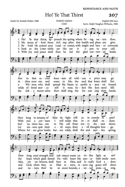 Psalms and Hymns to the Living God page 267