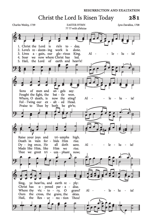 JESUS CHIRST IS RISEN TODAY - Fanfare, Melody & Descant