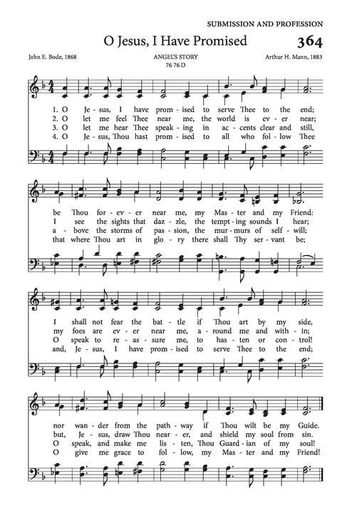 O Jesus, I Have Promised - Easy Guitar Sheet Music and Tab with Chords and  Lyrics