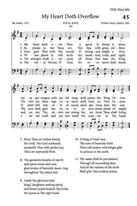 Psalms and Hymns to the Living God page 61