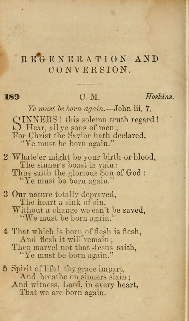 Pocket Hymns: original and selected. designed for the use of the regular Baptist church, and all who love our Lord Jesus Christ page 174