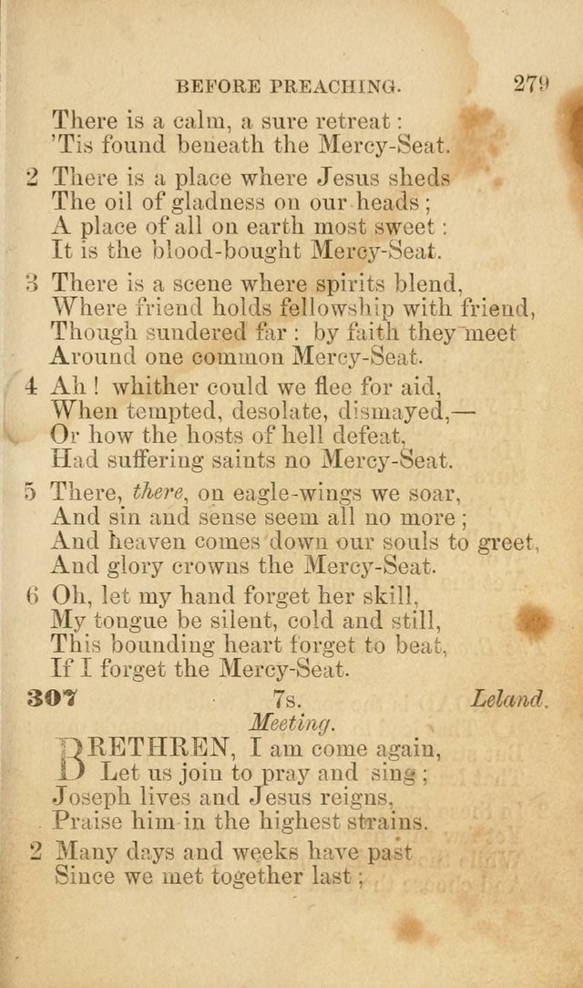 Pocket Hymns: original and selected. designed for the use of the regular Baptist church, and all who love our Lord Jesus Christ page 281