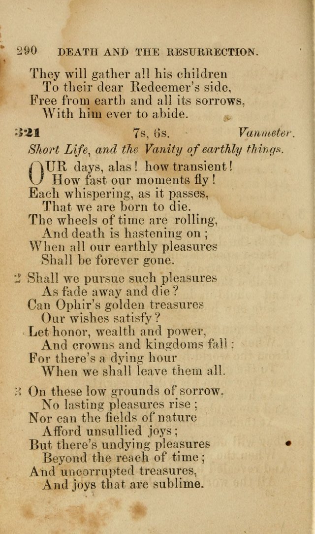 Pocket Hymns: original and selected. designed for the use of the regular Baptist church, and all who love our Lord Jesus Christ page 292