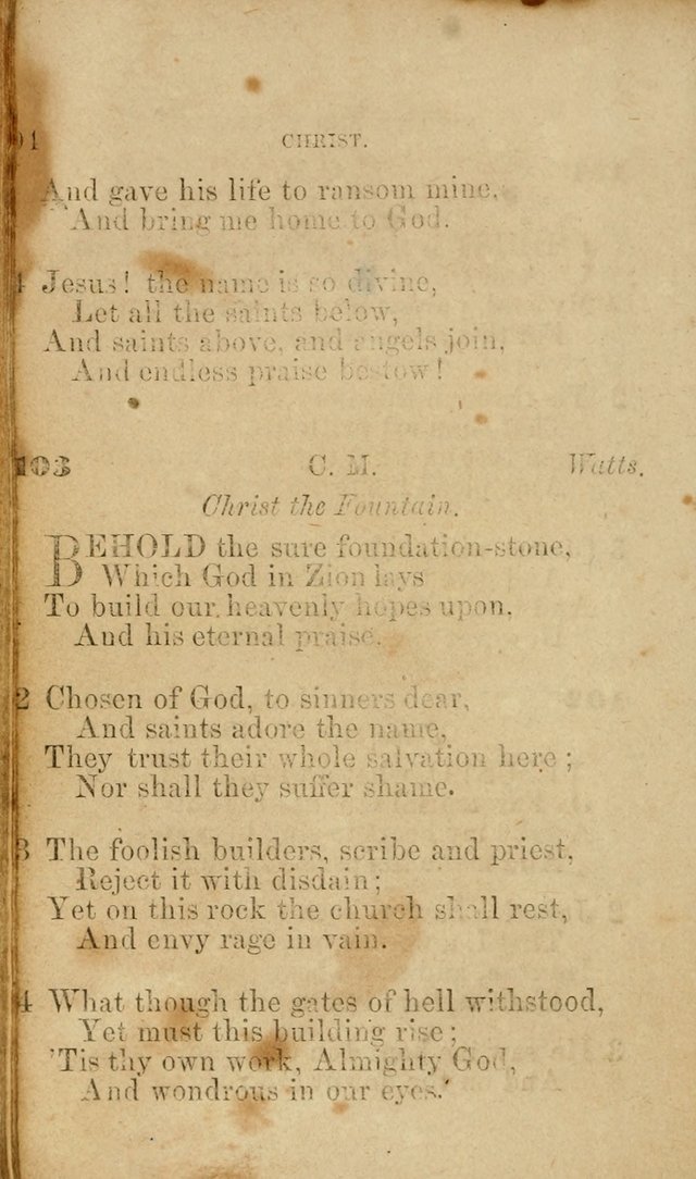 Pocket Hymns: original and selected. designed for the use of the regular Baptist church, and all who love our Lord Jesus Christ page 94