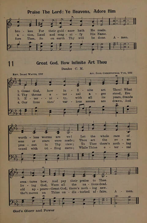 The Presbyterian Hymnal page 11