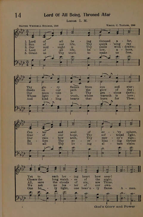 The Presbyterian Hymnal page 14