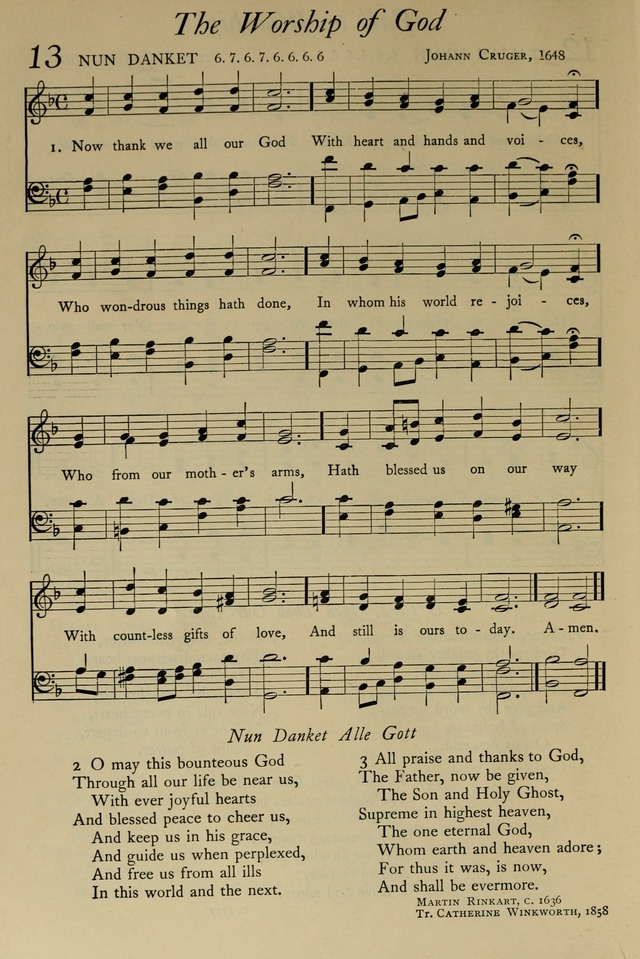 The Pilgrim Hymnal: with responsive readings and other aids to worship page 10