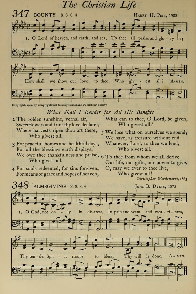 The Pilgrim Hymnal: with responsive readings and other aids to worship page 258