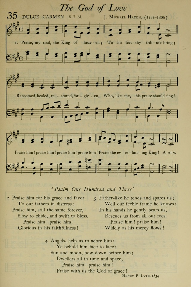 The Pilgrim Hymnal: with responsive readings and other aids to worship page 29