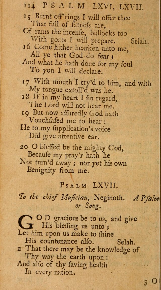 The Psalms, Hymns, and Spiritual Songs of the Old and New-Testament: faithfully translated into English metre: for the use, edification, and comfort of the saints...especially in New-England (25th ed) page 118