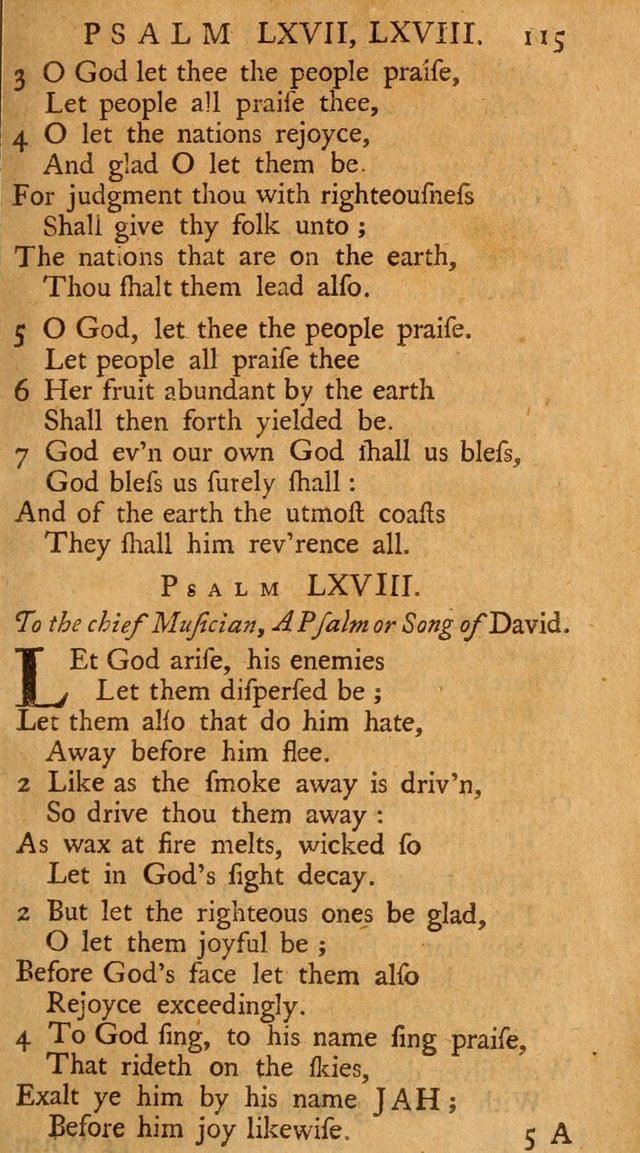 The Psalms, Hymns, and Spiritual Songs of the Old and New-Testament: faithfully translated into English metre: for the use, edification, and comfort of the saints...especially in New-England (25th ed) page 119