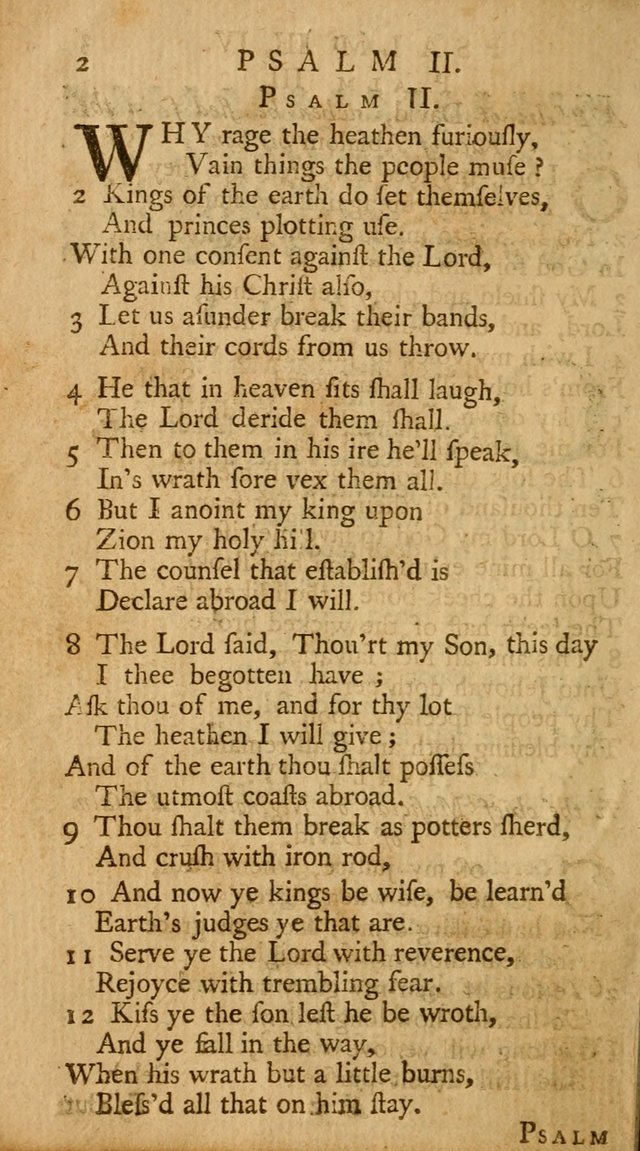 The Psalms, Hymns, and Spiritual Songs of the Old and New-Testament: faithfully translated into English metre: for the use, edification, and comfort of the saints...especially in New-England (25th ed) page 2