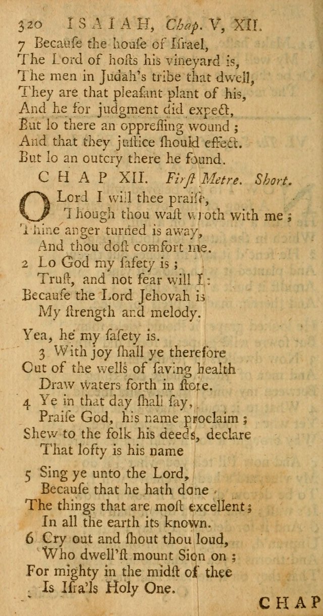 The Psalms, Hymns, and Spiritual Songs of the Old and New-Testament: faithfully translated into English metre: for the use, edification, and comfort of the saints...especially in New-England (25th ed) page 328