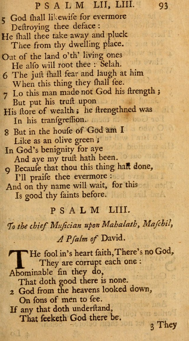 The Psalms, Hymns, and Spiritual Songs of the Old and New-Testament: faithfully translated into English metre: for the use, edification, and comfort of the saints...especially in New-England (25th ed) page 97