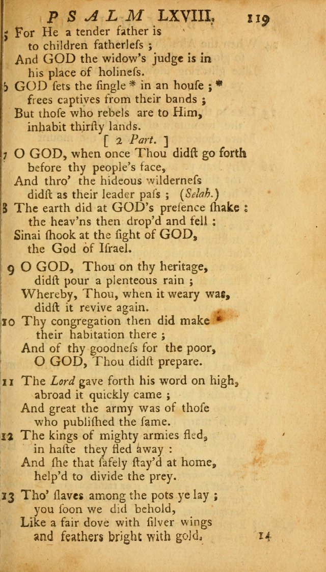 The Psalms, Hymns and Spiritual Songs of the Old and New Testament, faithully translated into English metre: being the New England Psalm Book (Rev. and Improved) page 119