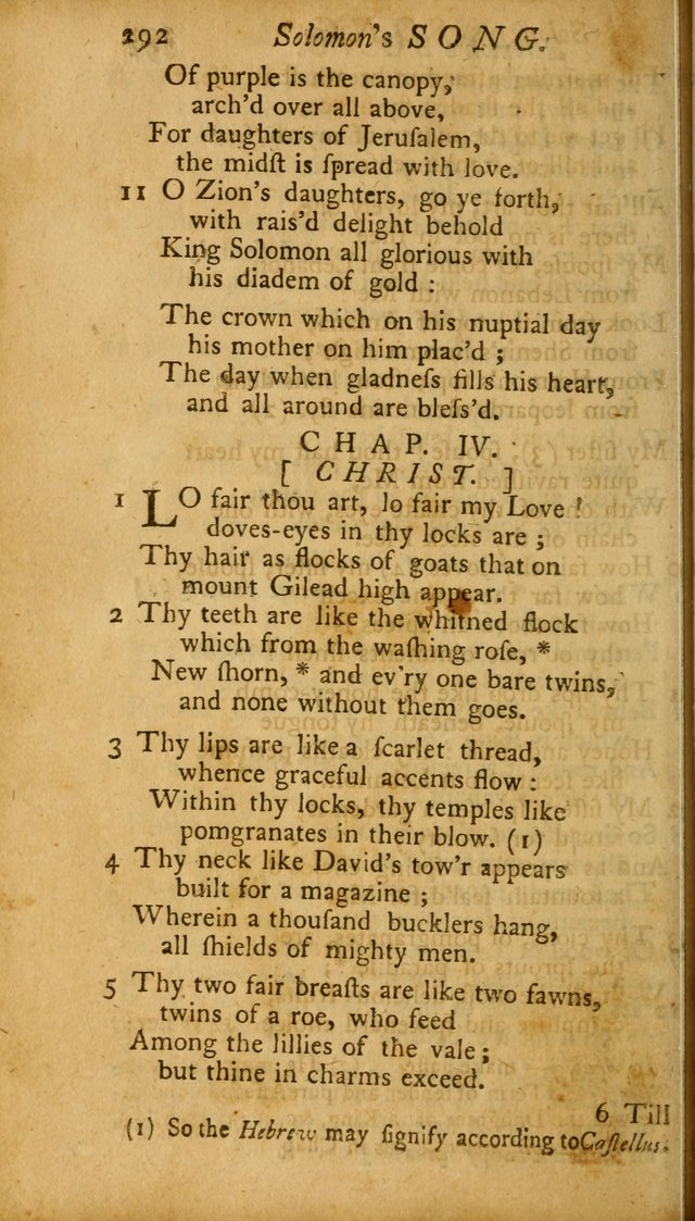 The Psalms, Hymns and Spiritual Songs of the Old and New Testament, faithully translated into English metre: being the New England Psalm Book (Rev. and Improved) page 292