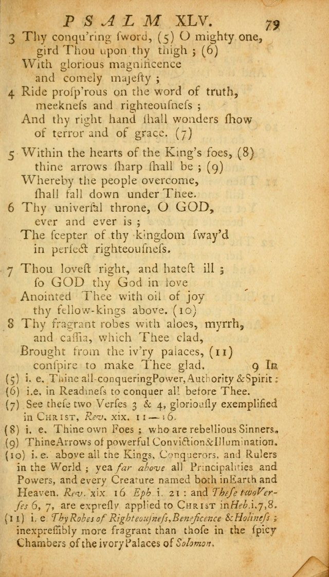 The Psalms, Hymns and Spiritual Songs of the Old and New Testament, faithully translated into English metre: being the New England Psalm Book (Rev. and Improved) page 79