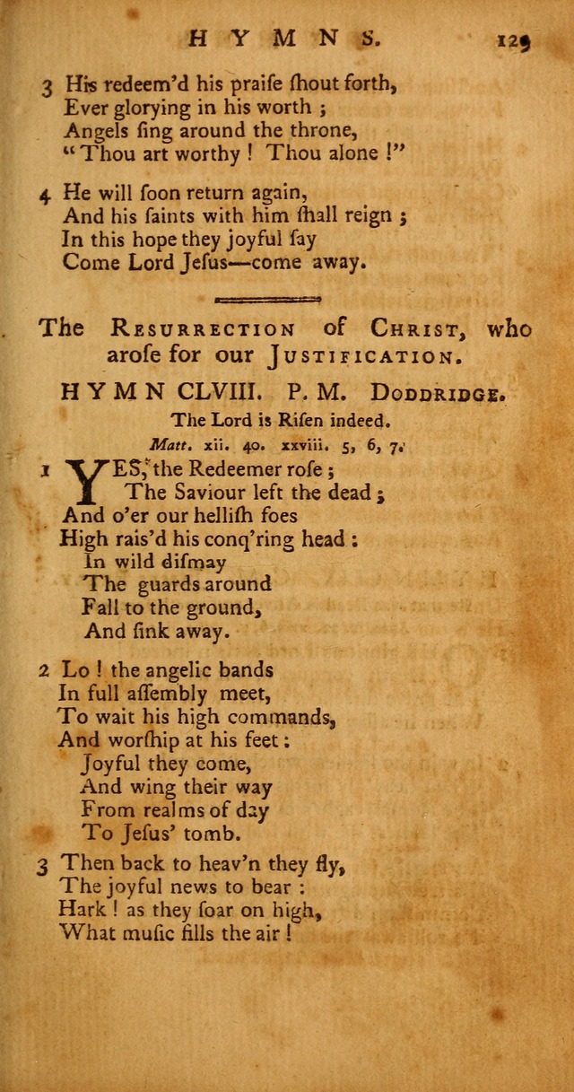 Psalms, Hymns and Spiritual Songs: selected and original, designed for the use of the Church Universal in public and private devotion page 129