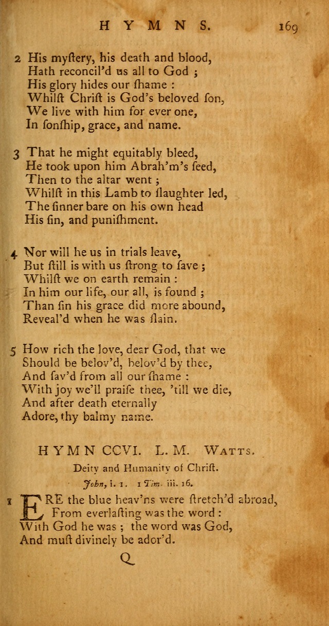 Psalms, Hymns and Spiritual Songs: selected and original, designed for the use of the Church Universal in public and private devotion page 169