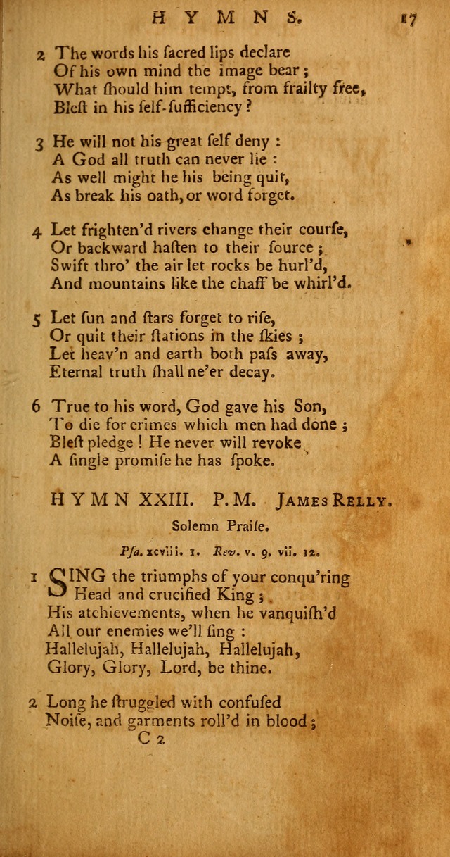 Psalms, Hymns and Spiritual Songs: selected and original, designed for the use of the Church Universal in public and private devotion page 17