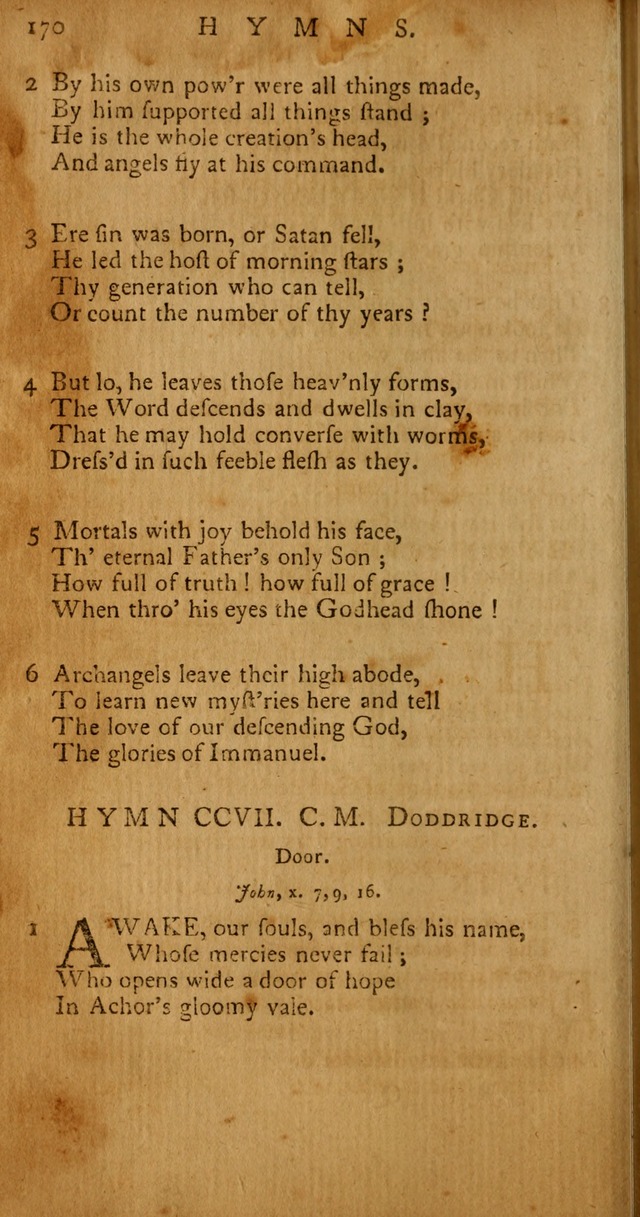 Psalms, Hymns and Spiritual Songs: selected and original, designed for the use of the Church Universal in public and private devotion page 170