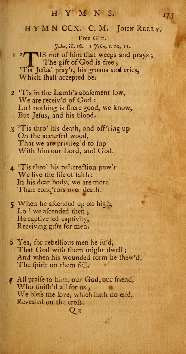 Psalms, Hymns and Spiritual Songs: selected and original, designed for the use of the Church Universal in public and private devotion page 173