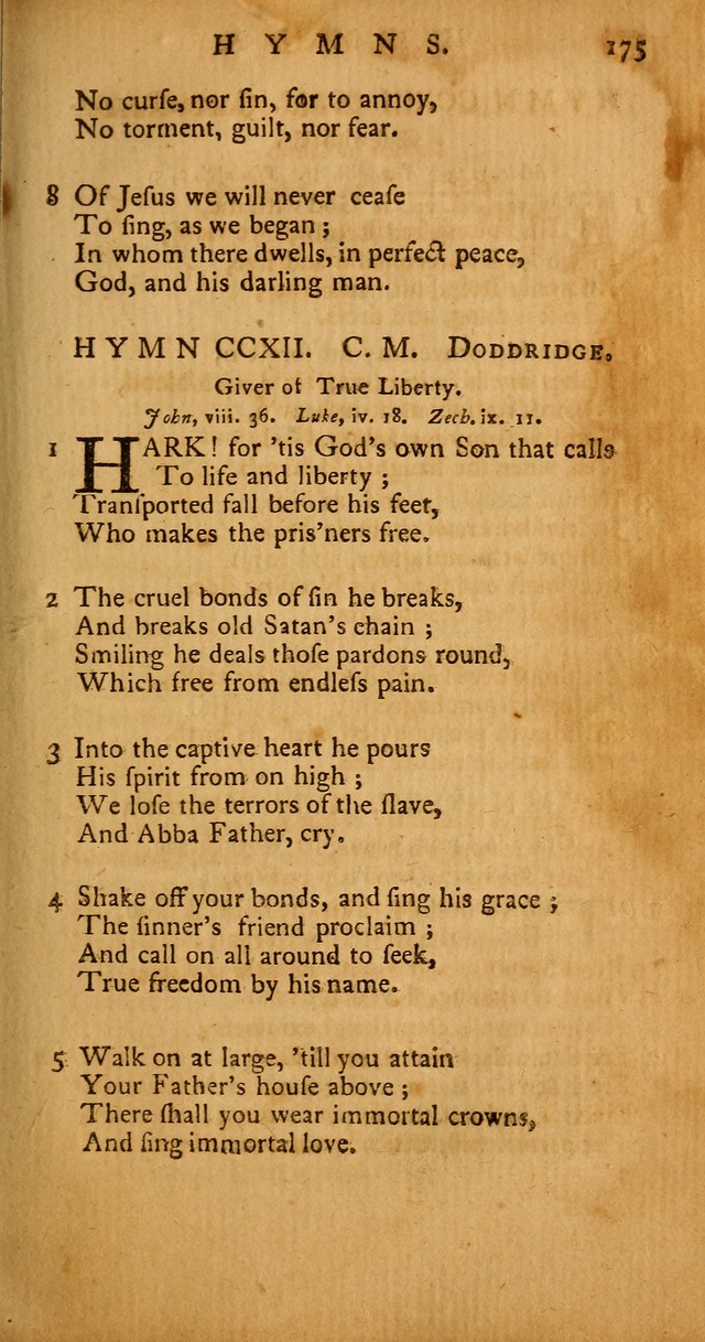Psalms, Hymns and Spiritual Songs: selected and original, designed for the use of the Church Universal in public and private devotion page 175