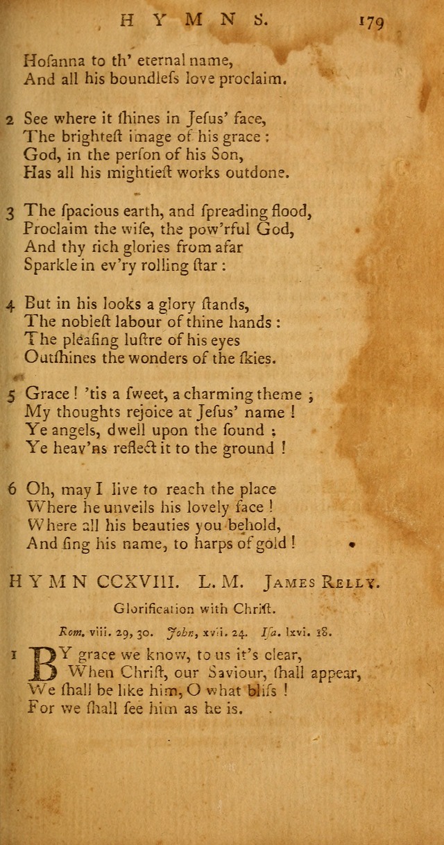 Psalms, Hymns and Spiritual Songs: selected and original, designed for the use of the Church Universal in public and private devotion page 179