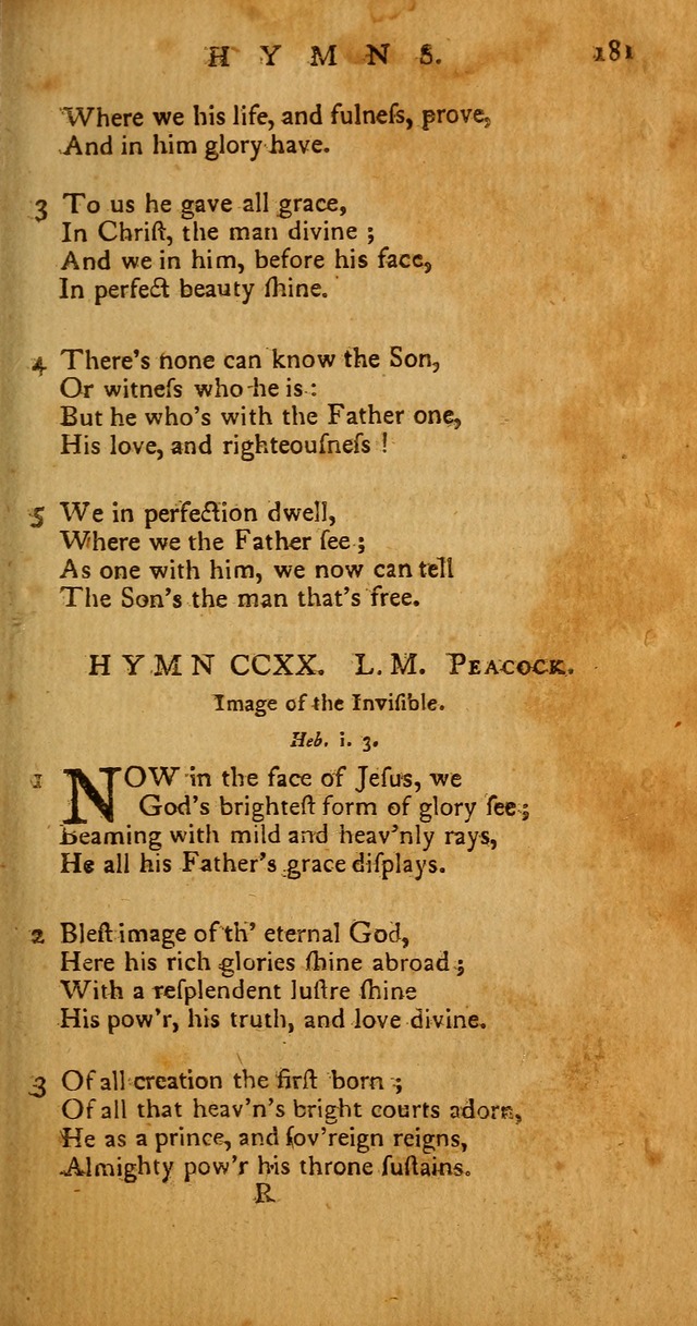 Psalms, Hymns and Spiritual Songs: selected and original, designed for the use of the Church Universal in public and private devotion page 181