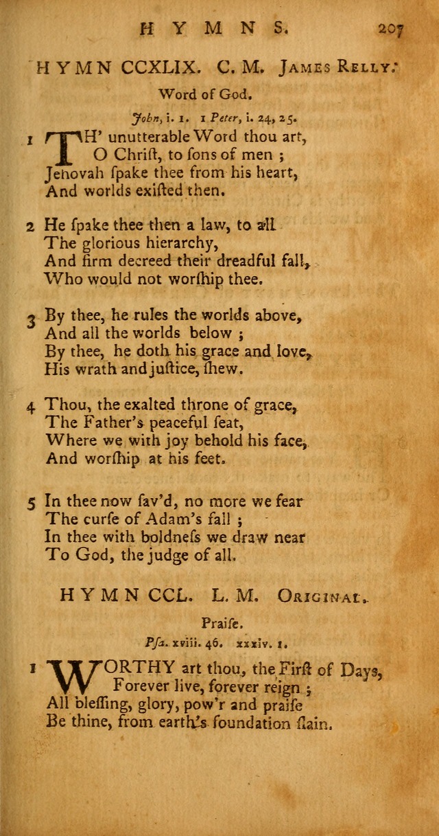 Psalms, Hymns and Spiritual Songs: selected and original, designed for the use of the Church Universal in public and private devotion page 207