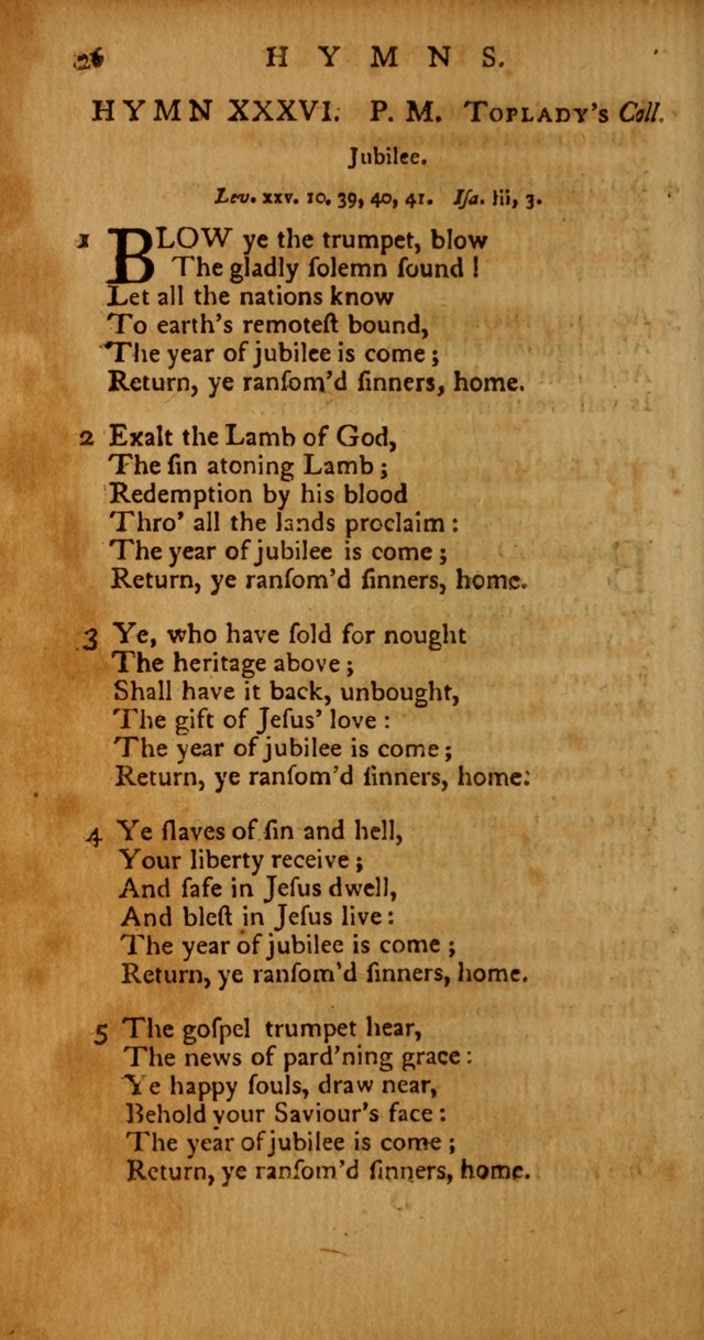 Psalms, Hymns and Spiritual Songs: selected and original, designed for the use of the Church Universal in public and private devotion page 26