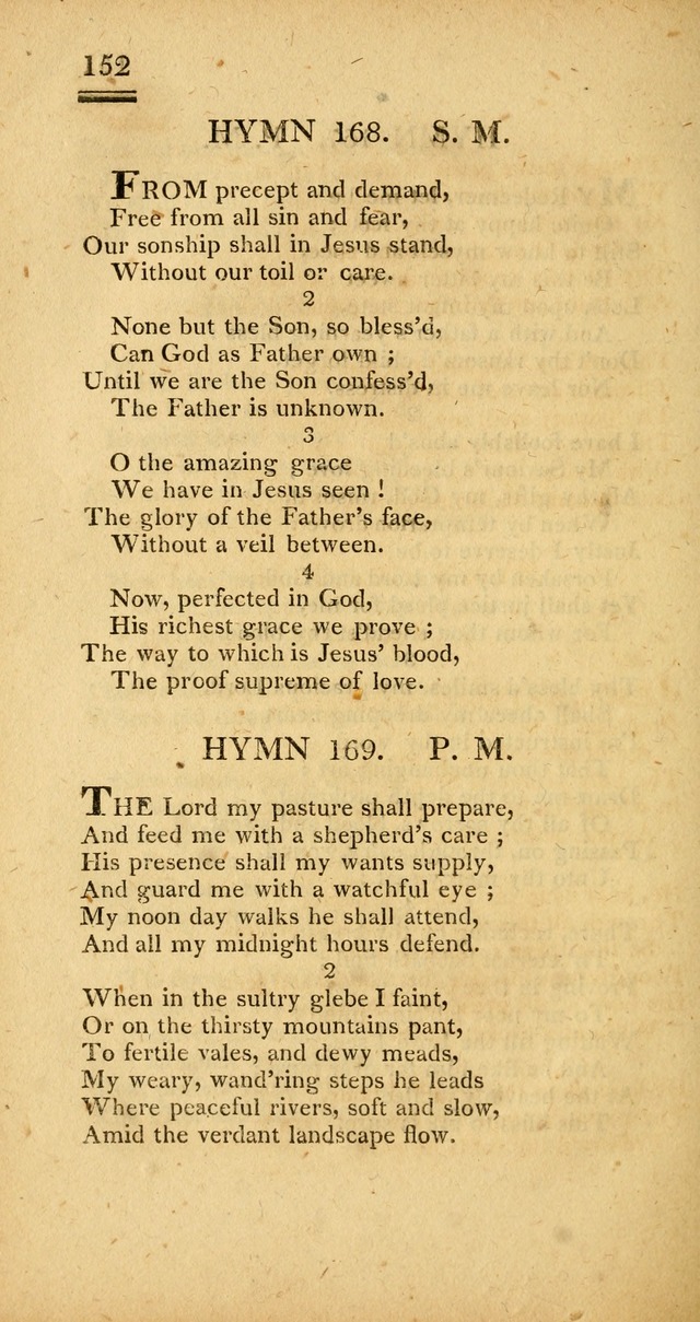 Psalms, Hymns and Spiritual Songs: selected and designed for the use of  the church universal, in public and private devotion; with an appendix, containing the original hymns omitted in the last ed. page 154