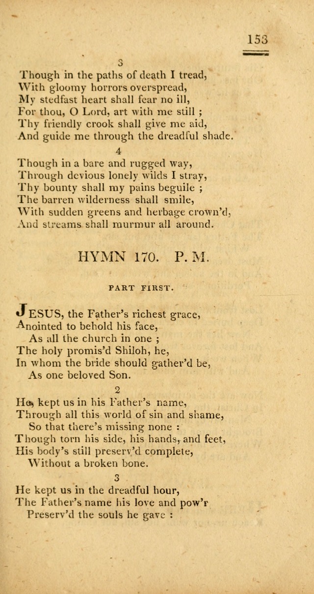 Psalms, Hymns and Spiritual Songs: selected and designed for the use of  the church universal, in public and private devotion; with an appendix, containing the original hymns omitted in the last ed. page 155